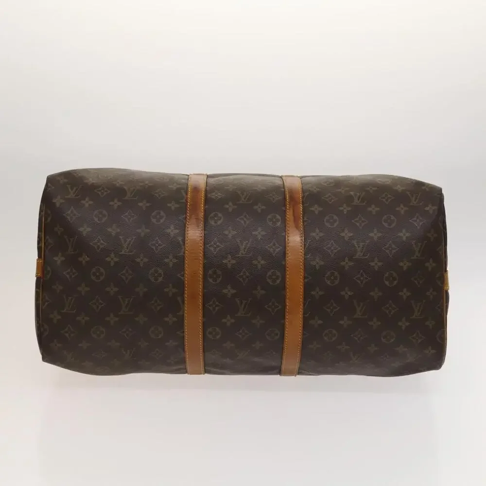LOUIS VUITTON Monogram Keepall Bandouliere 55 Boston Bag M41414